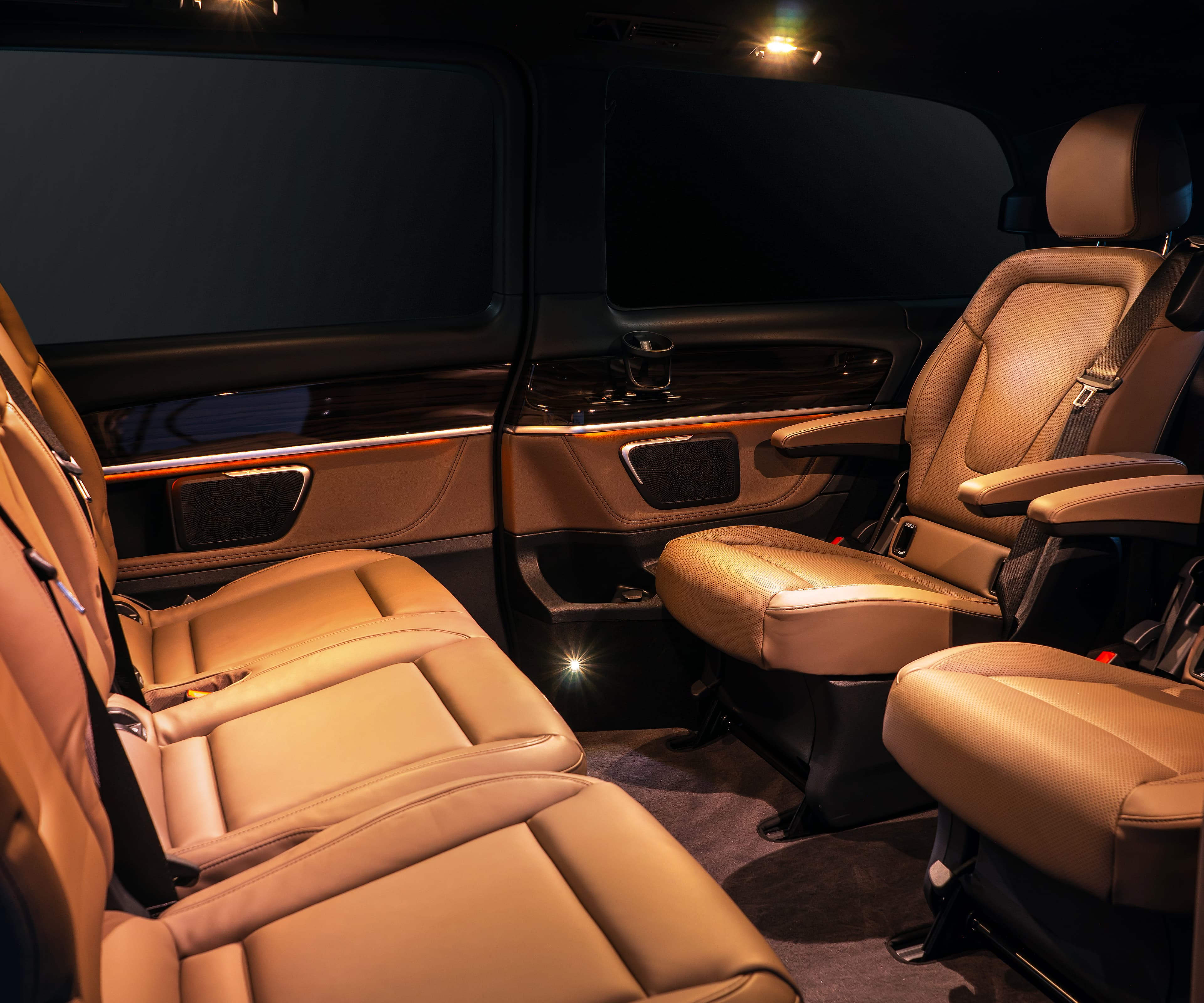Comfortable interior of our business class vehicles